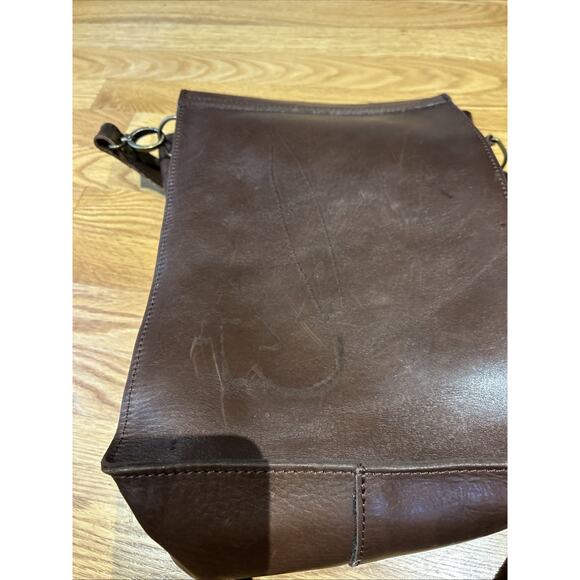 Balibetov Matera Bag Brown Leather Handcrafted Argentina strap Yurba Large - Picture 5 of 16